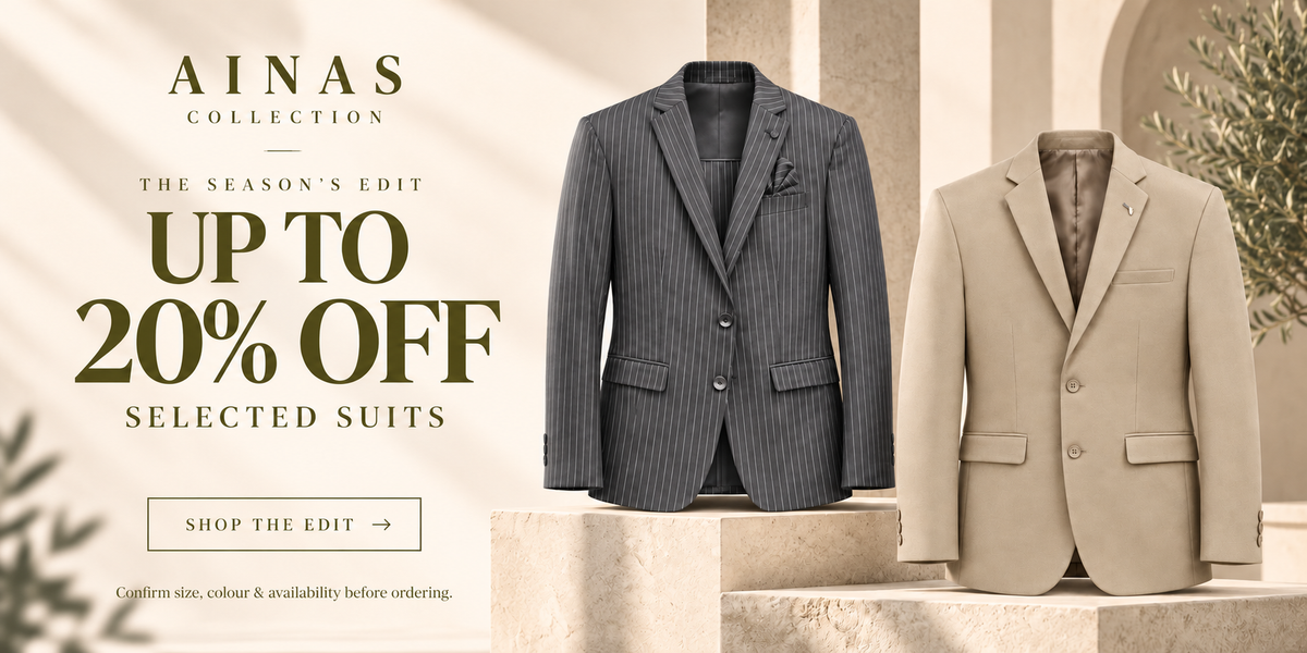 Ainas Collection — up to 20% off selected suits