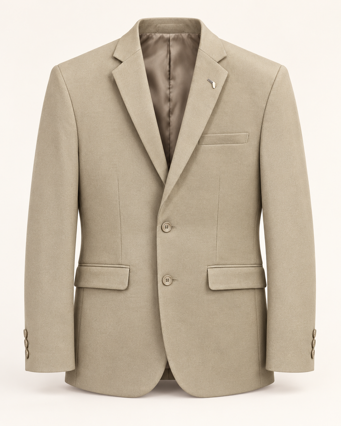 Beige Classic 2-Piece Suit