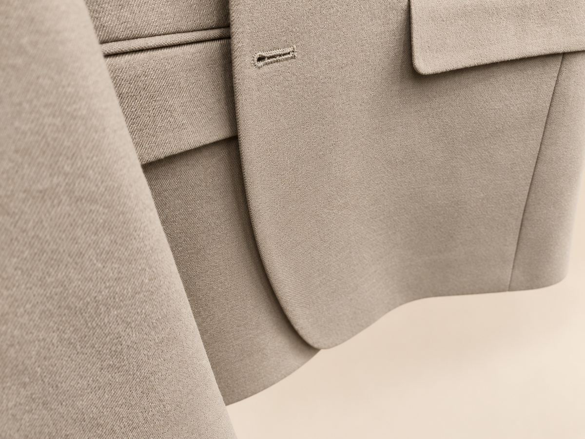 Beige Classic 2-Piece Suit