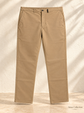Ainas Collection Khaki Classic Plain Trousers — front colour/styling preview based on supplied product photographs