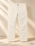 Ainas Collection off-white-front Classic Plain Trousers; AI-assisted colour and styling preview
