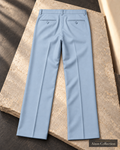 Ainas Collection plain dress trousers in Light Blue — AI-assisted back-view colour display