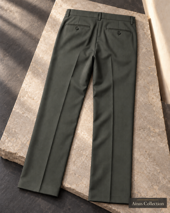 Olive Formal Dress Pants