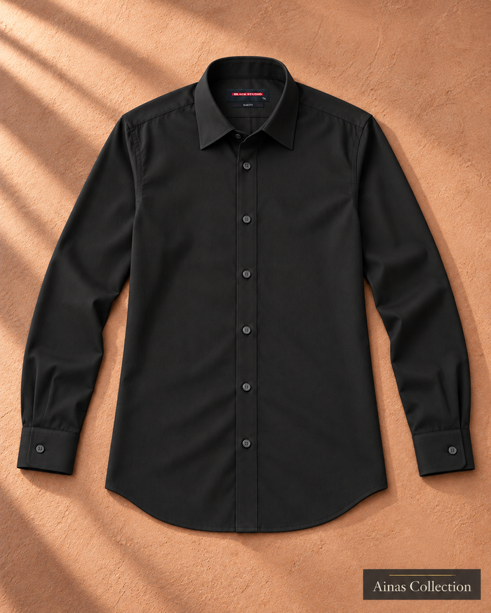 Black Formal Dress Shirt