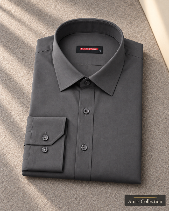 Charcoal Formal Dress Shirt