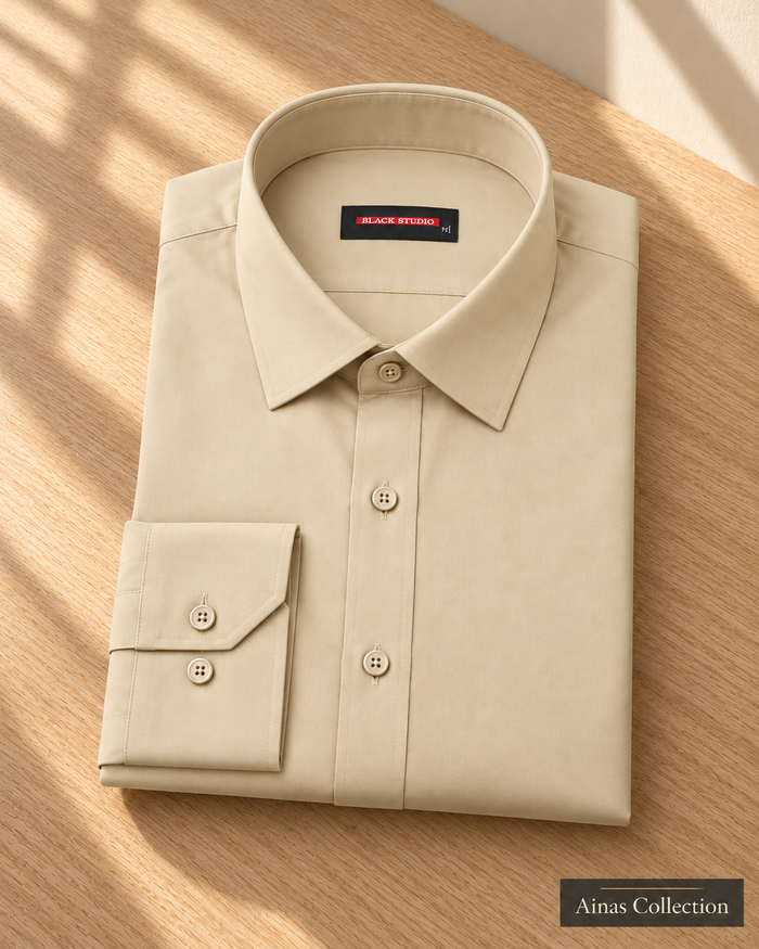 Cream Formal Dress Shirt