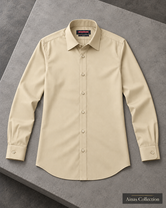 Cream Formal Dress Shirt