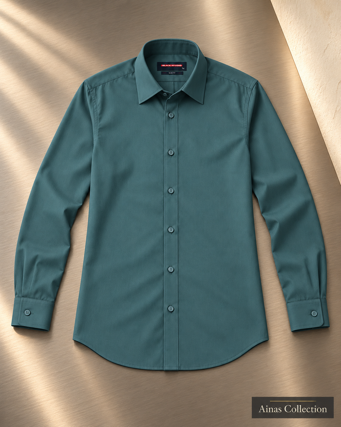 Deep Teal Formal Dress Shirt