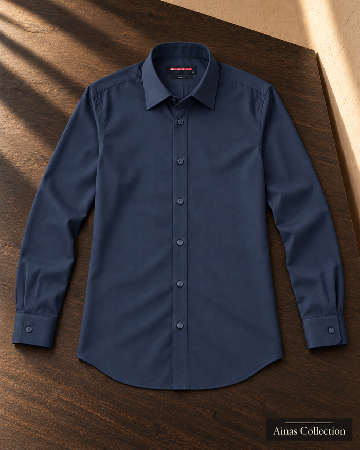 Navy Formal Dress Shirt