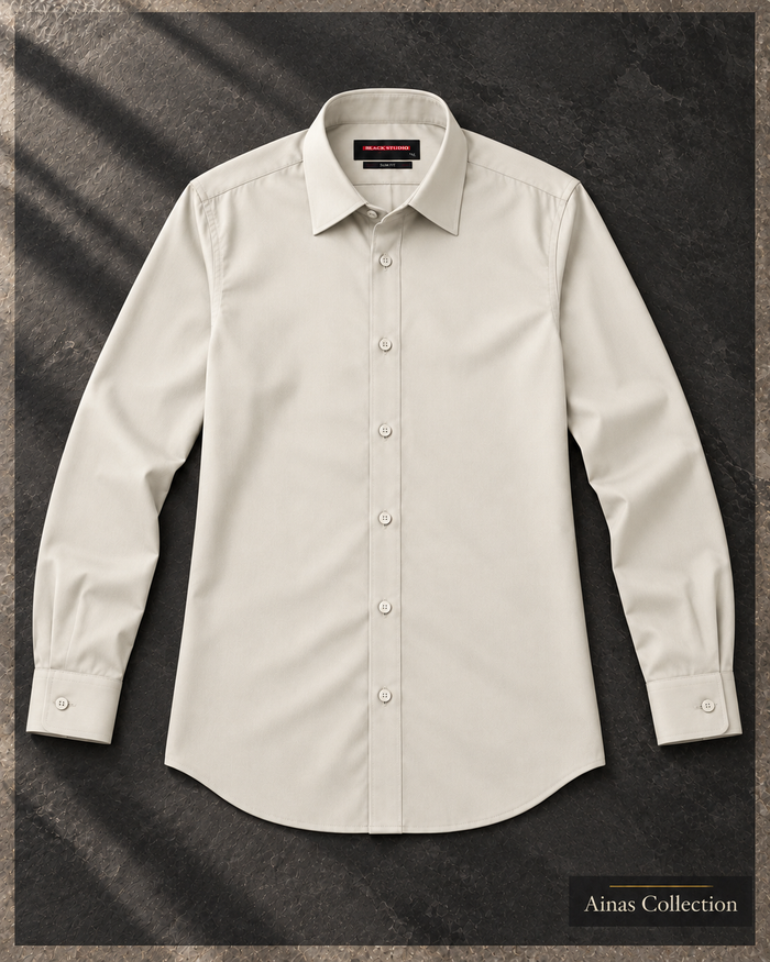 Off White Formal Dress Shirt