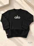 Ainas Collection alo black front casual shirt; AI colour/print preview, confirm actual shade and print