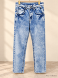 Ainas Collection Light Blue Acid-Wash Jeans — actual supplied front photograph with edited background
