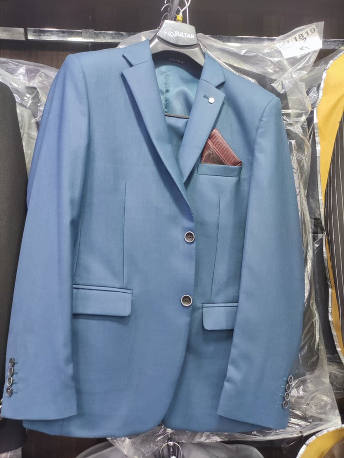 Teal Blue 2-Piece Suit