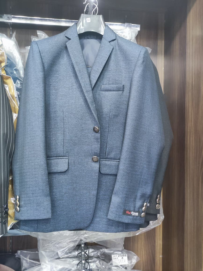 Textured Blue 2-Piece Suit